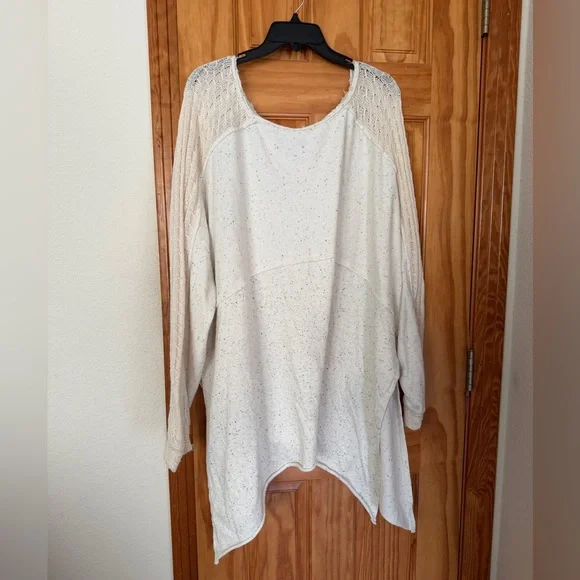 Free People My Girl Pullover Beige Ecru Size Medium - Picture 4 of 11